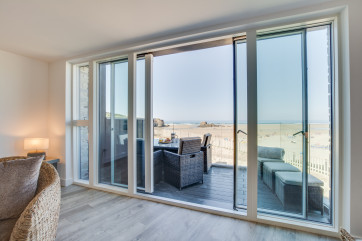 View from lounge and decking