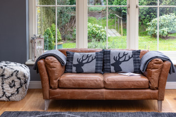 Comfy leather sofa