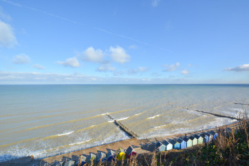 View from clifftop at Overstrand