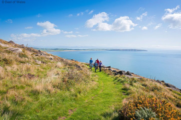 Rhiw Mountain with views over Porth Neigwl on the Llyn Coastal Path