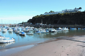 Boats in the harbour in Saundersfoot.
