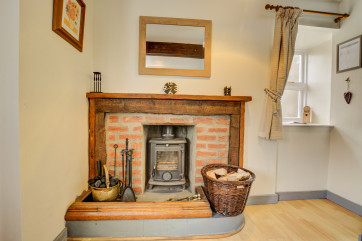 Cosy fire in the lounge