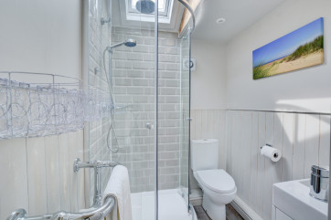 Bedroom 1 En-Suite with shower, washbasin and wc