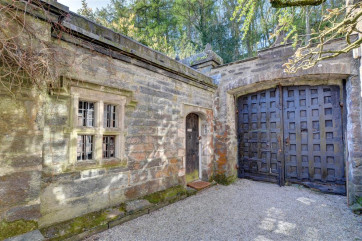 The Gatehouse is in the courtyard, just inside the main castle gate
