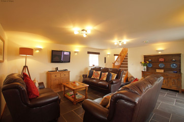 Large flat screen TV, perfect for a game of Nintendo Wii or a film night