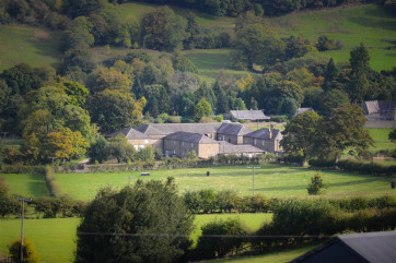 Stunning views over open countryside.