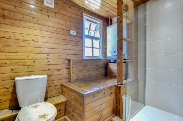 Shower Room: First floor, large  walk in shower, W.C. and wash handbasin.