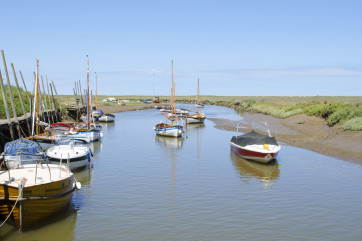 The quay at Blakeney is a short stroll away