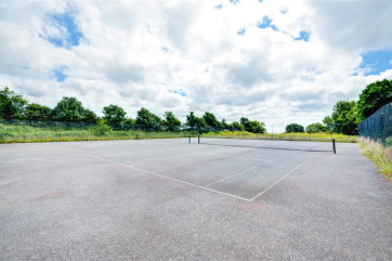 Tennis courts on Kenegie manor site
