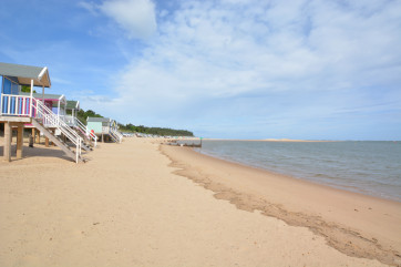 The beautiful sandy beach at Wells next the Sea