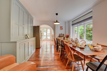 Dining area with seating for 12