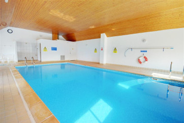 The heated swimming pool at Clifton Court.