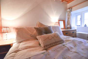 Second bedroom with countryside views and double bed