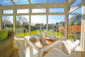 Conservatory showing dining area
