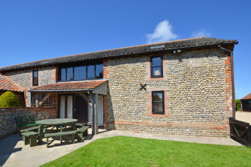 Exterior image of this handsome barn conversion