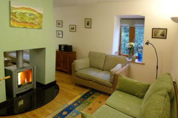 Lounge with Log fire Brecon Beacon