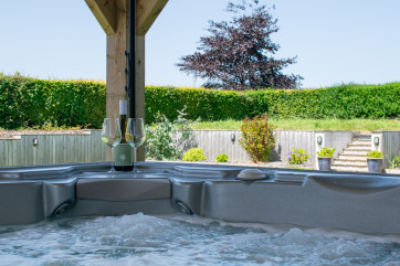 view from the hot tub