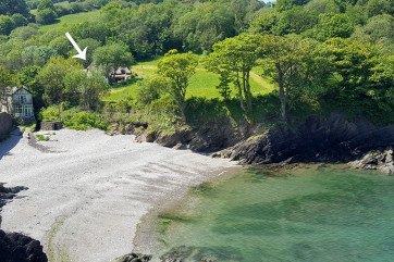 Newberry Beach, a smaller beach in the bay is just a stones throw away from the bottom of the drive.