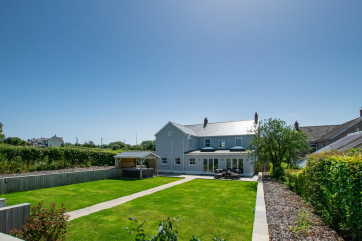 The view of the house from the garden