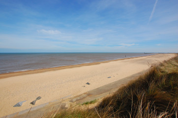 Another view of the sandy beach