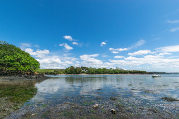 The water just a few hundred yards form the cottage