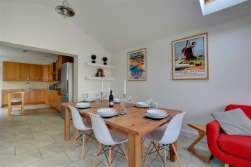 Dining area within the open plan living space