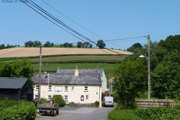 iew from the cottage garden towards the traditional village pub