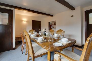 There's ample room at this table to enjoy a home cooked Sunday lunch.