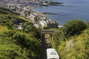 Cliff Railway with panoramic views over Aberystwyth