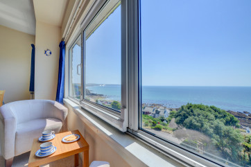 View from sitting room over the bay