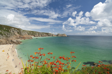 Porthcurno beach - just 8 minutes' walk