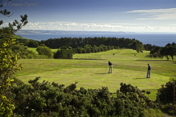 Enjoy a round of golf with amazing sea views at Aberystwyth Golf Club