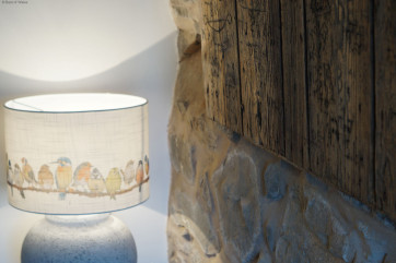 Feature wall - carved signatures on an old stable door