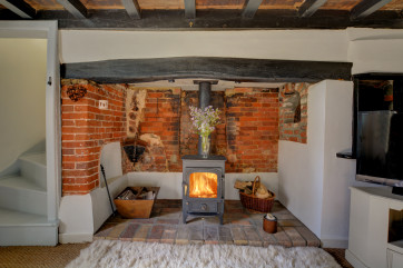 Woodburner in the Sitting Room - perfect for warming your toes on a cold winters day