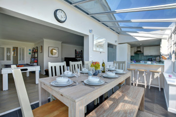 Dining area and kitchen