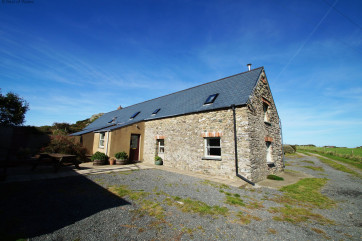 The rear garden area