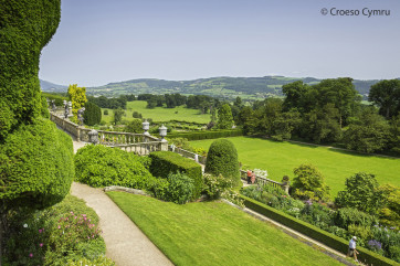 The gardens from Powis Castle