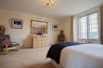 Large master bedroom with lots of wardrobe space and beautiful across the River Teign