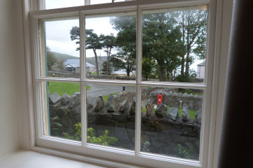 View from the upstairs bedroom of your Nant Gwrtheyrn cottage