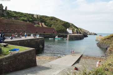 The harbour and old workings at Porthgain