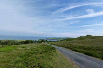 A view from one of the many walks just above this Trefdraeth holiday cottage 
