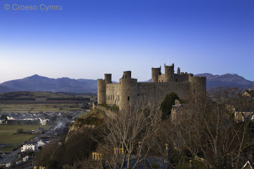 Harlech Castle's World Heritage Site, 7 miles north
