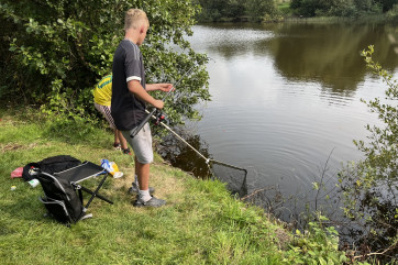 the fishing lake at Timber Hill