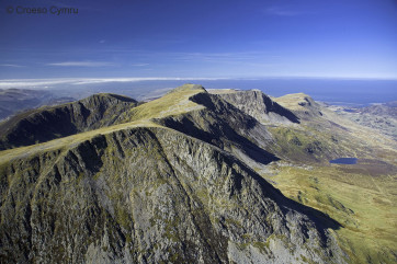 The amazing view from Cader Idris, looking west towards Barmouth