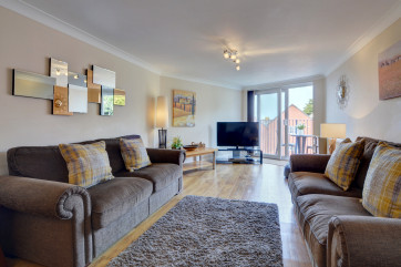 Big comfortable sofas to relax on after a day on the beach