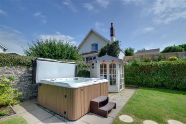 Jump into the hot tub after a day of exploring the beautiful North Devon coastline