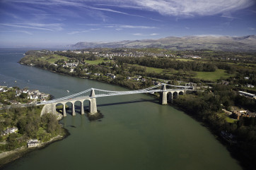 One of two bridges that connect Anglesey with mainland Wales