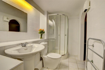 Bedroom 2 also benefits from an ensuite which leads onto the Jacuzzi and sauna room 