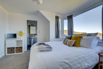 Comfortable king size bed in the master bedroom