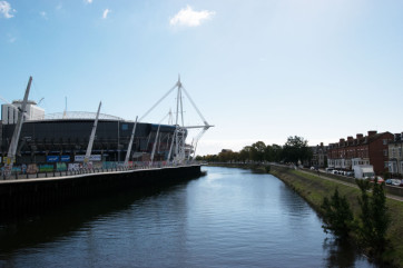 Cardiff apartment directly opposite the Principality stadium